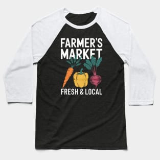 Farmers Market Baseball T-Shirt